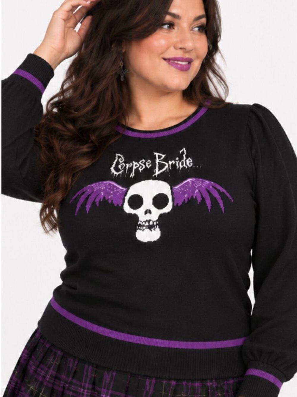 UNIQUE VINTAGE x CORPS BRIDE Retro Halloween Party Knit Warm Cozy Knit Sweater